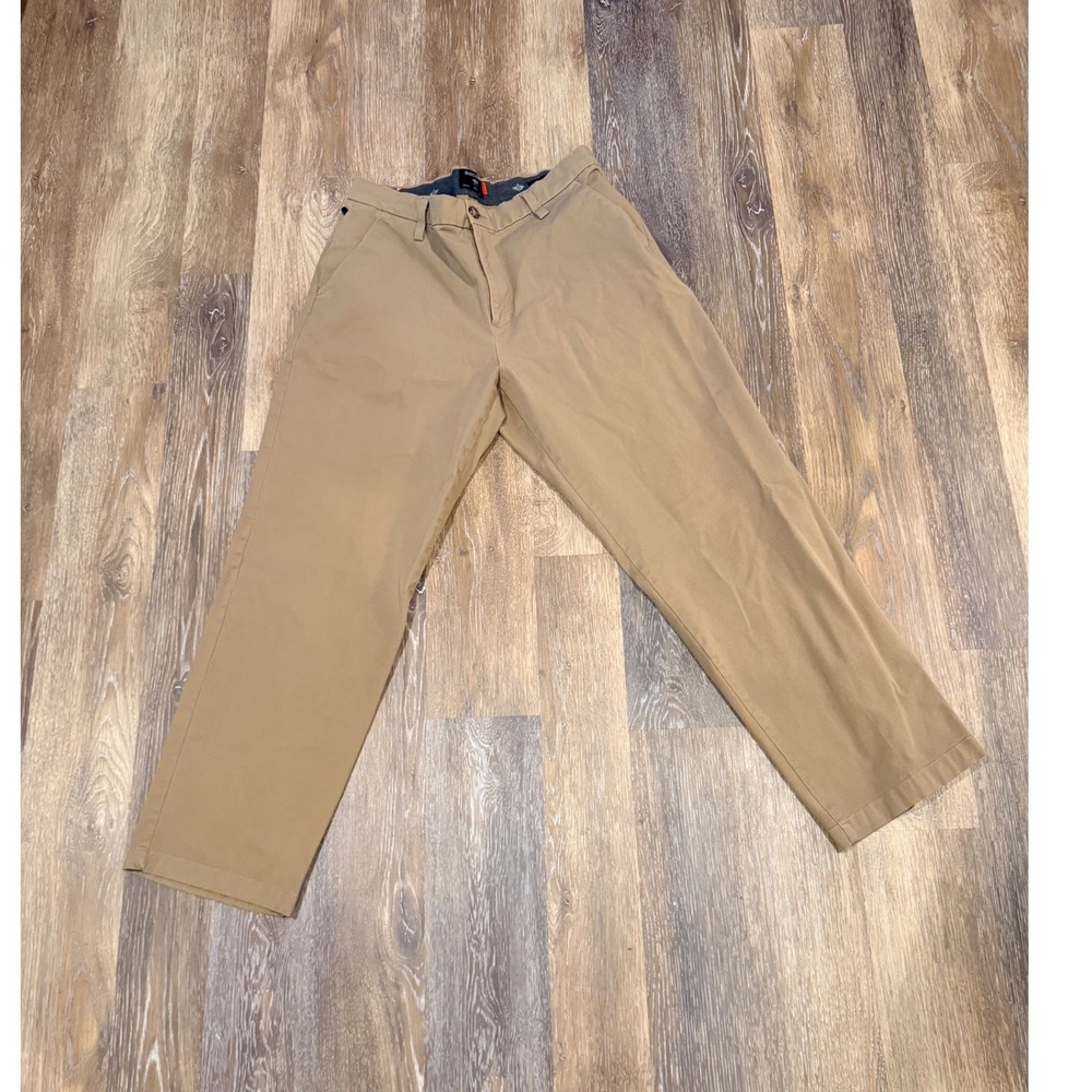 Dockers Smart 360 Flex Khaki Pants Mens 34 Classic Fit Tan Chino Trousers